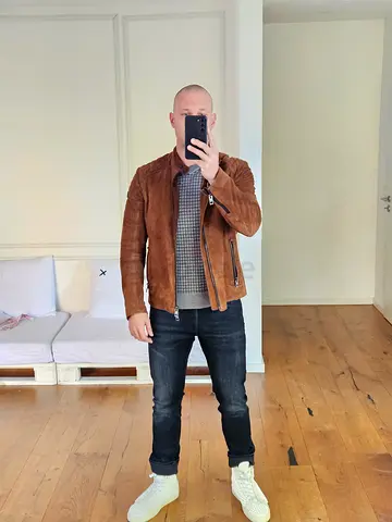 Hugo Boss suede leather jacket, size M / 50
