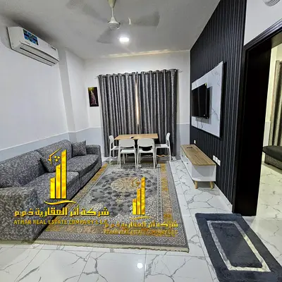 Luxury apartment (second occupancy), featuring one bedroom, a living room, and an open balcony. in Al Jurf 2, Ajman. for monthly rent.