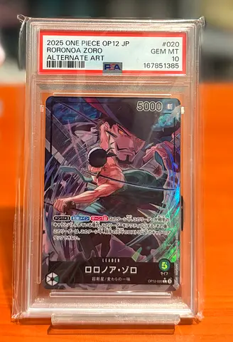 Roronoa Zoro Alt Art 2025 OP12-020 PSA10 JP