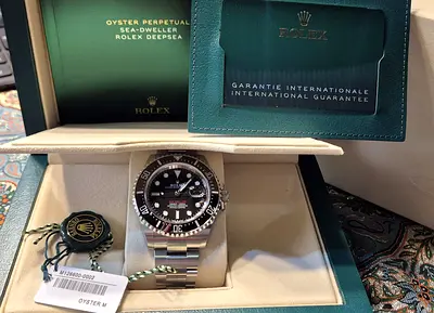 Unworn brand new Rolex Sea‑Dweller Deepsea Oyster Perpetual with Box and Papers
