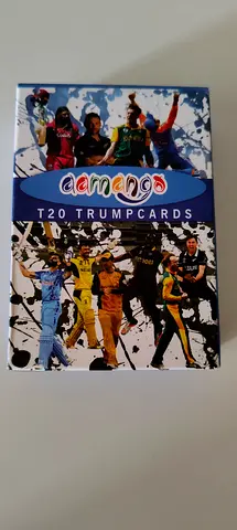 Aamango T20 Trumpcards Cricket Trading Card Deck - New