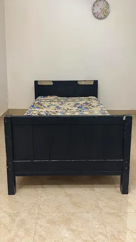 Bed with mattress