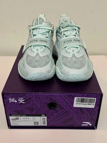 Anta Kai 1 Men Size 8.5 (EU 42) Sneakers - Light Mint, Basketball Shoes