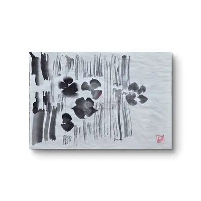Original Japanese Sumi-e Ink Drawing | Handmade Art on Paper