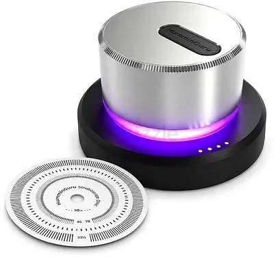 HumminGuru LUMI Record Weight Stabilizer & Turntable Speed Tester & Light