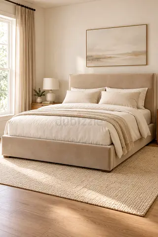 Modern Upholstered Bed – Timeless Comfort & Elegance