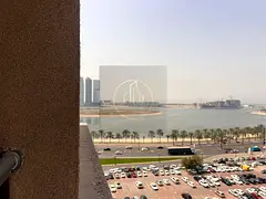 Second-Occupancy 1-Bedroom Apartment in Al Qasba | Direct Sea View | 2 Balconies | Free AC and Main