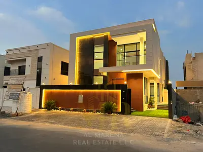 🔥 Luxurious villa for sale in Al Bahya – Ajman | 4 master bedrooms and a private swimming pool | P