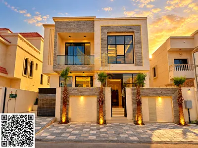 Luxury Villa for Sale in Ajman | 5 Master Bedrooms | Private Pool | Super Deluxe Finishing