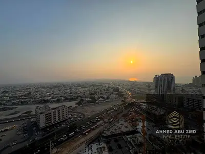 Closed Kitchen! - 2 Master BR + Hall - Balcony Sea View - Parking - Garden - Pool - Near All - 1700SQFT- Close to Ajman Corniche