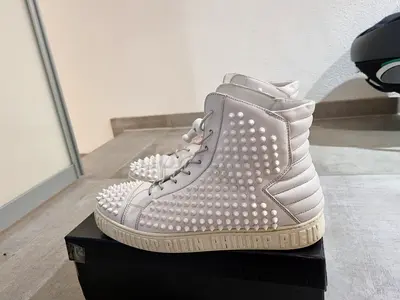 Philipp Plein High Top Sneakers with spikes, 44, MSRP AED 5k
