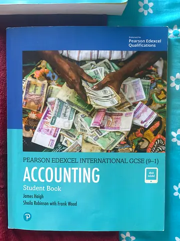 Pearson Edexcel International GCSE Accounting Student Book (9–1) - Good Condition