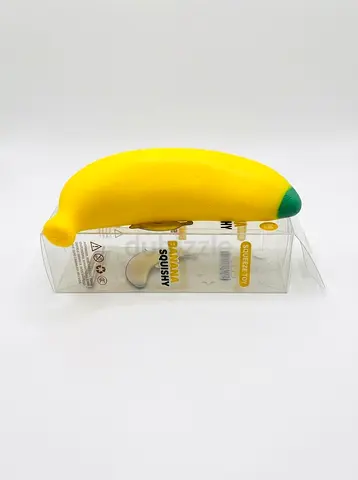 Yellow Banana Shape Crunchy ASMR Squeeze Toy