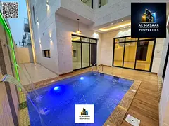 New villa, corner lot with pool and roof, 6 master bedrooms, registration and ownership fees include