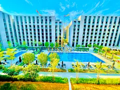 Pool View 1BHK with Balcony | Yearly Rent AED 57K | 4 Cheques | Aljada