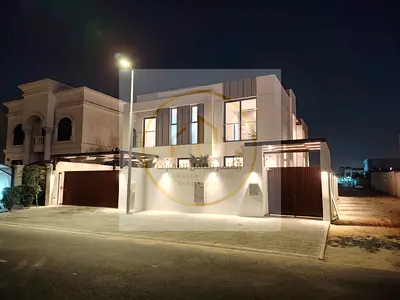 Luxury Standalone Villa for Sale in Al Hoshi, Sharjah with 4 Master Bedrooms, Private Pool, Elevator and Landscaped Courtyard