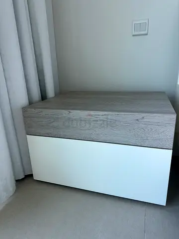 ABYAT Modern 2-Drawer Bedside Table