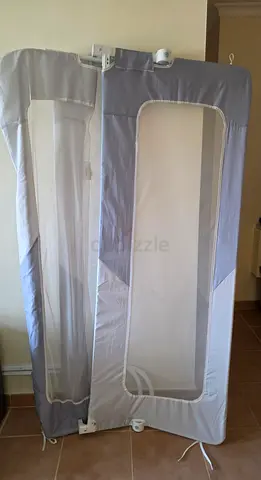 Pair of Foldable Bed Rails / Baby Safety Bed Guards - Light Grey