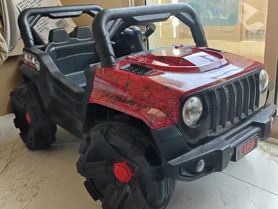 Kids Electric Ride-On Jeep 2-Seater - Red, Works (needs battery check)