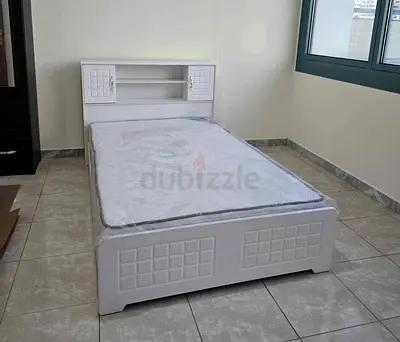 Brand new Single size wooden bed woth Mattress Available