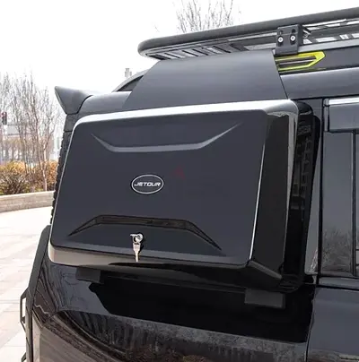 Jetour T2 Premium Side Storage Box | Gloss Black | Lockable 4x4 Accessory