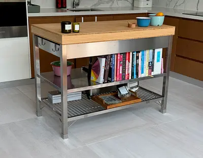 Freestanding Kitchen Island / Stainless Steel Workbench