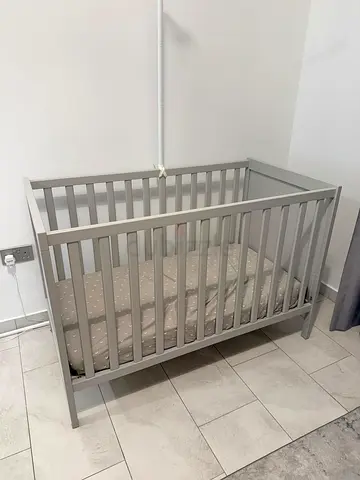 IKEA Sundvik Cot with toddler Rail Part in grey with Drommande Mattress
Was AED 1,545
Now AED 700