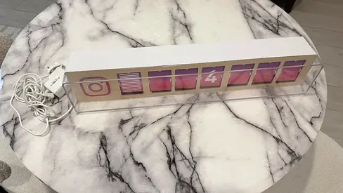 Follower Count Display Classifieds: Instagram LIVE followers counter 7 digits Smiirl like new ...
