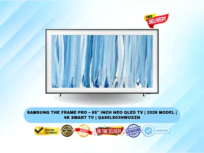Samsung The Frame Pro – 85″ Inch Neo QLED TV | 2026 Model | 4K Smart TV | QA85LS03HWUXZN