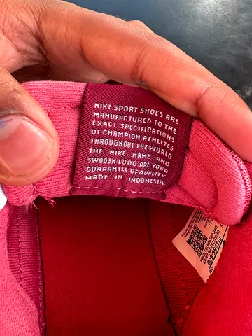 Used for few months Nike pink/red women's sports shoes