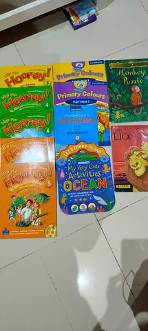 Collection of children's activity and primary school workbooks (mixed set)