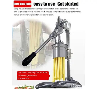 Heavy-duty Manual French Fry / Potato Cutter - Stainless Steel with out box