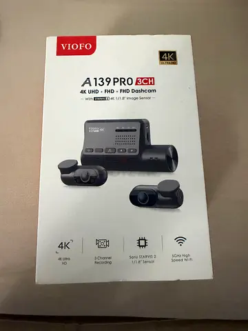 Viofo A139 Pro 3Ch Dashcam (Front, Back, Inside)