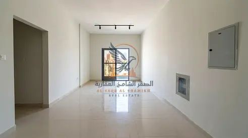 For annual rent in Al Nuaimiya Ajman a two-bedroom apartment with a living room brand new with central air conditioning and a wall-mounted central air