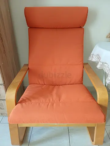 Arm chair Poang, new cushion and cover