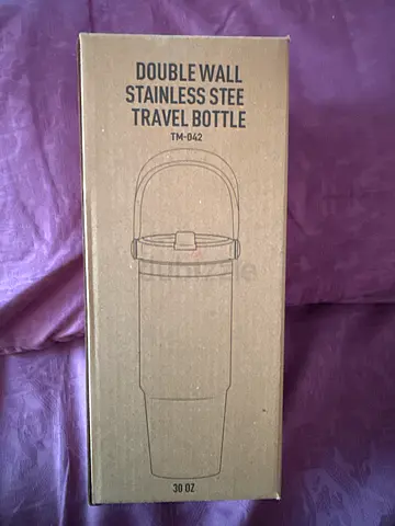 Double Wall Stainless Steel Travel Bottle - 30 oz (New in Box) 20 25 pieces available