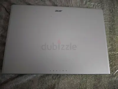 Acer Aspire silver laptop - used, good condition with charger and mouse