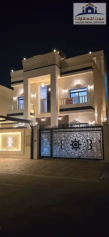 For Sale: Modern Villa in Al Yasmeen, featuring 5 master bedrooms, a majlis, living room, kitchen, and maid’s room. Includes a private swimming pool,