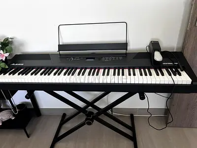 Alesis Recital Pro 88-Key Weighted Digital Piano + Stand + Sustain Pedal