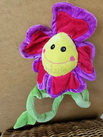 Plush Smiling Flower Toy - articulated (Good Condition)