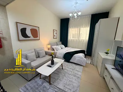 استوديو فاخر- ثاني ساكن- بمطبخ مفتوح مع اطلاله مفتوحه✨عجمان ابراج الياسمين . للإيجار الشهري.الإيجار يشمل الفواتير والإنترنت وموقف