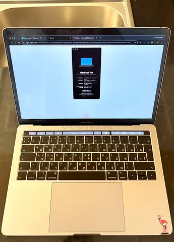 MacBook Pro 13-inch (2018) - Silver, Four Thunderbolt 3 Ports Good Condition