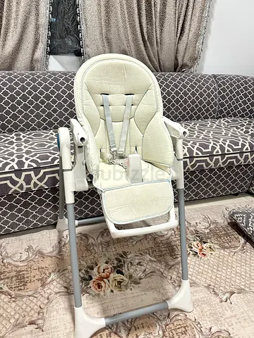 Adjustable & Foldable Baby High Chair with Removable Double Tray – AED 70
