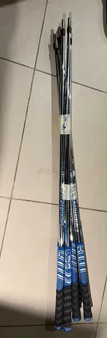 Set of 6 Golf Club Shafts with Grips - Used