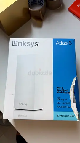 Linksys Atlas 6 WiFi 6 Dual-Band Mesh Router (AX3000) - 1 Unit, Boxed