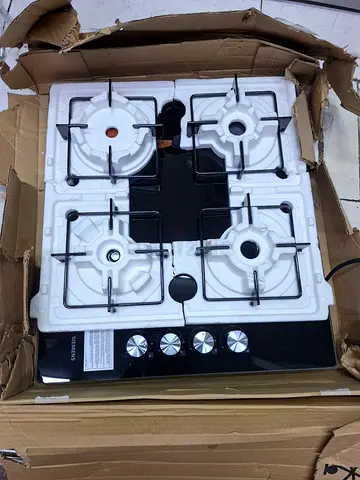 Brand new 4-burner glass top gas stove - unused in box