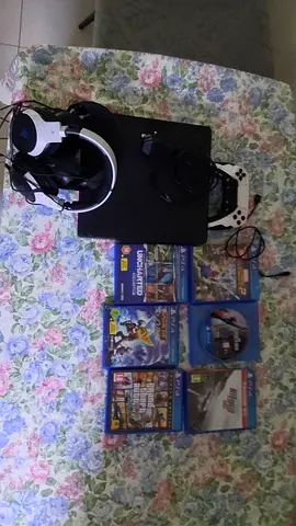 PS4 Slim with 6 Popular Games and Gaming Headset’s + controller