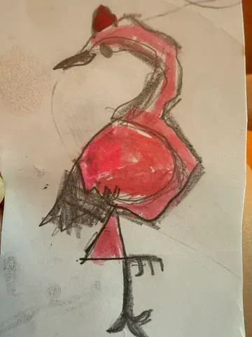 Kid’s Drawing_Flamingo