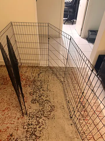 Foldable Dog Playpen / Exercise Pen with Door – 8 Panels – AED 200