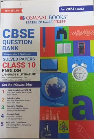Oswaal CBSE Question Bank Class 10 English (Language & Literature) - Solved Papers
